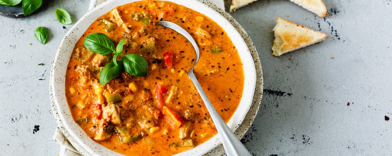 Die beste Pizzasuppe in 25 Minuten