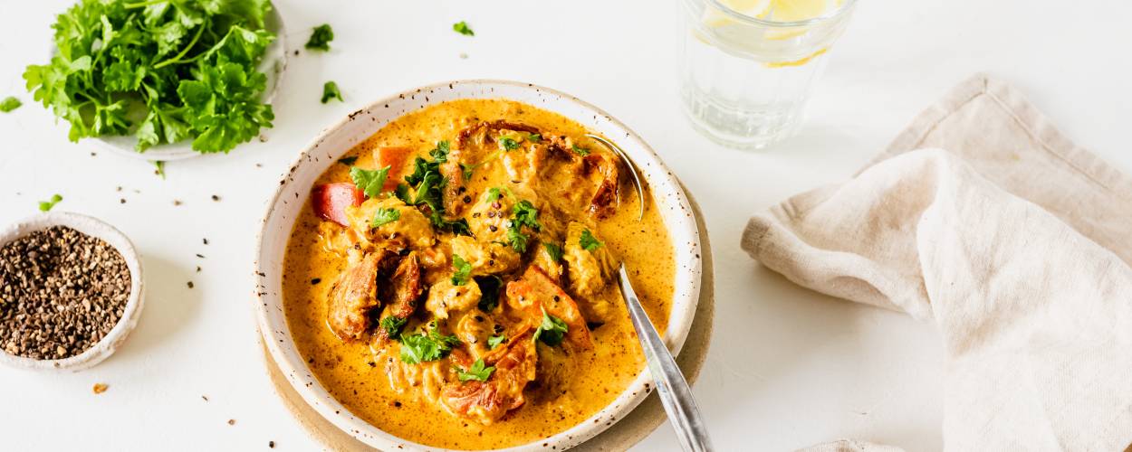 Cremige Hähnchen-Käse-Suppe