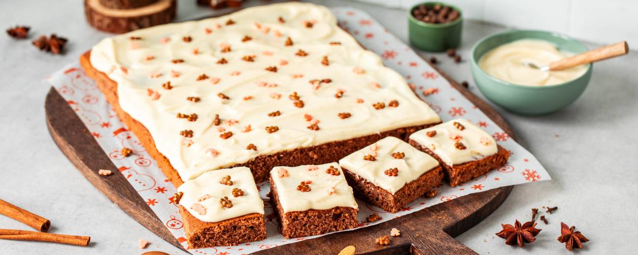 Weicher Lebkuchen vom Blech