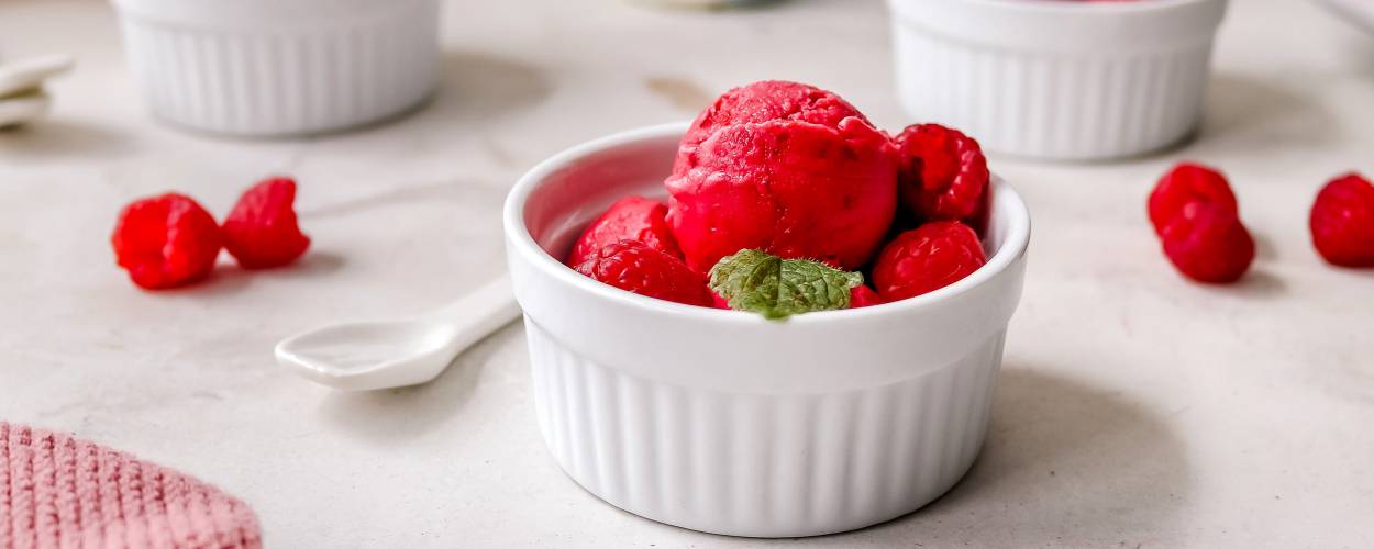 Kefir-Himbeer Eis