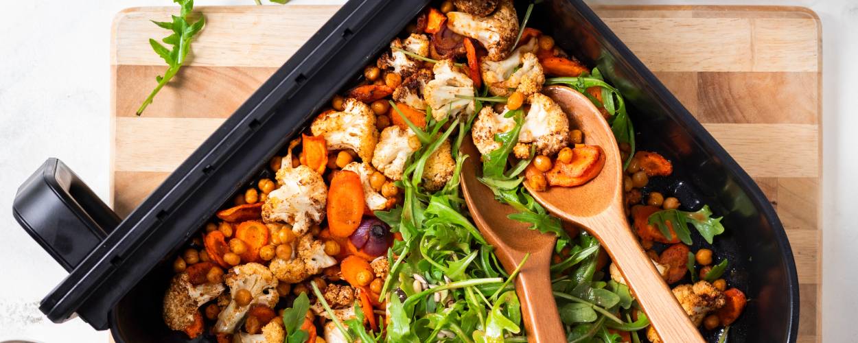 Airfryer-Feierabendblech Knusper-Salat