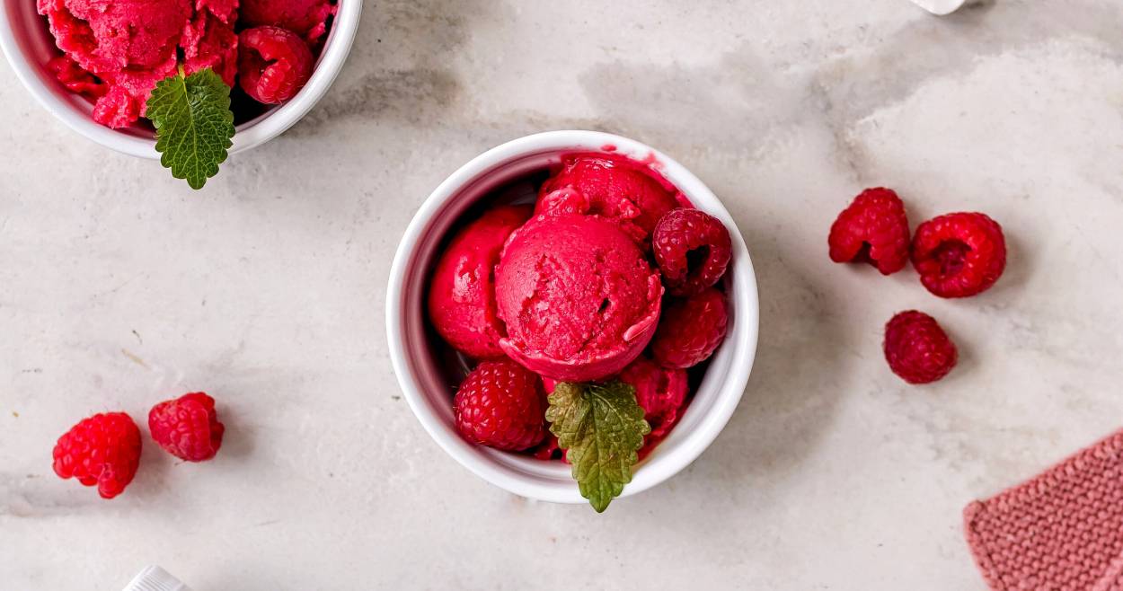Kefir-Himbeer Eis