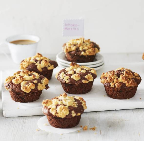 Schokomuffins mit Streuseln