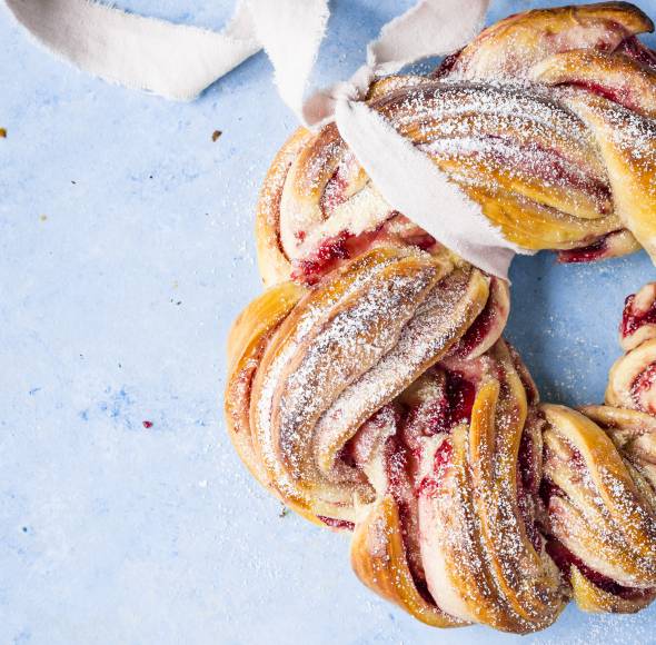 Butterkekskuchen mit Himbeeren | ZauberMix