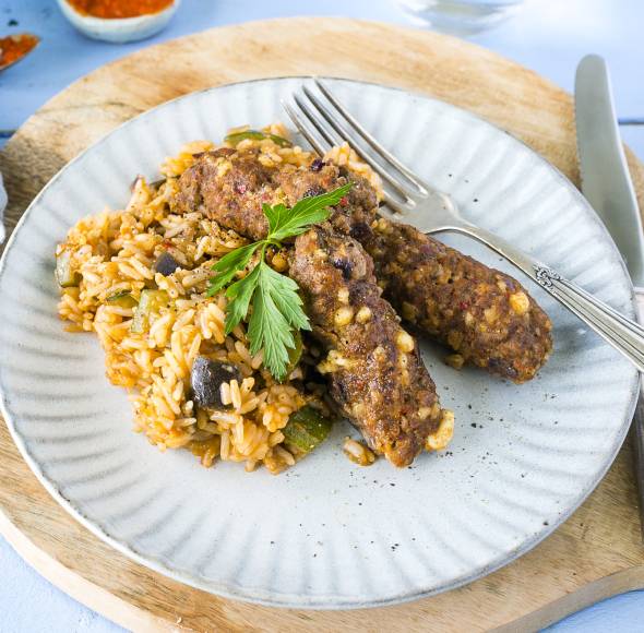 Reis mit Gemüse und Kräutersoße im Monsieur Cuisine | ZauberMix