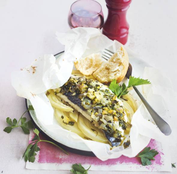 Gedünstete Dorade mit Fenchel