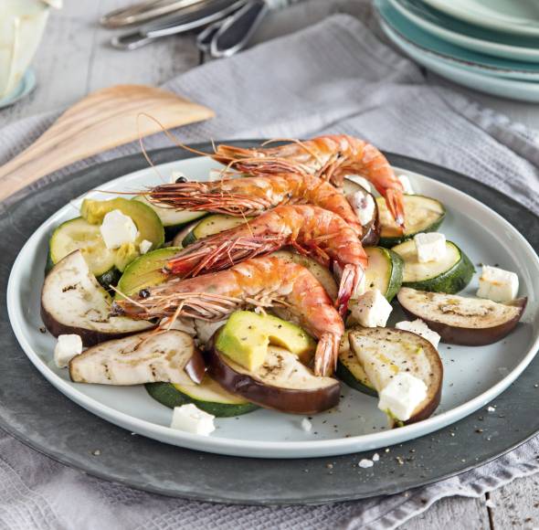 Bandnudeln mit Spinat und Garnelen im Monsieur Cuisine | ZauberMix