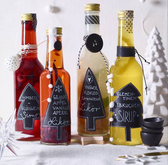 Granatapfel-Vanille-Aperol-Likör