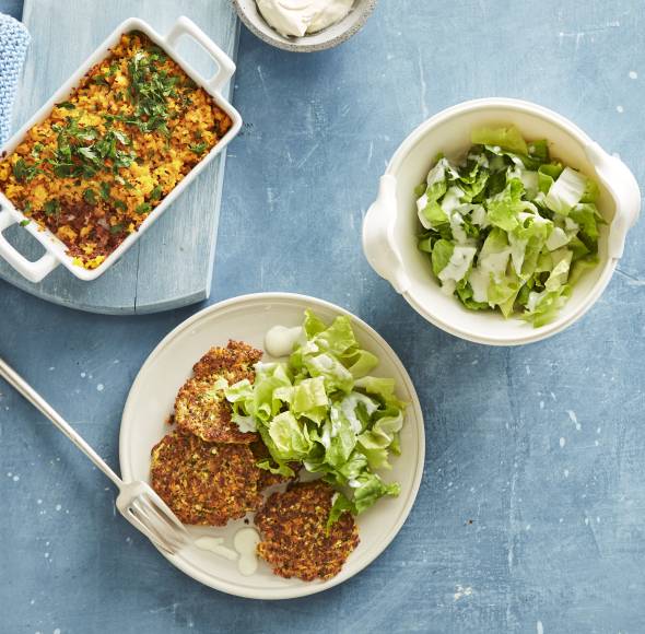 Halloumi-Gemüse-Taler