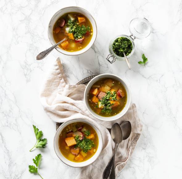 Kartoffeleintopf mit Kochwurst