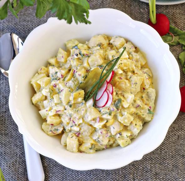 Kartoffelsalat mit Joghurtdressing im Monsieur Cuisine | ZauberMix