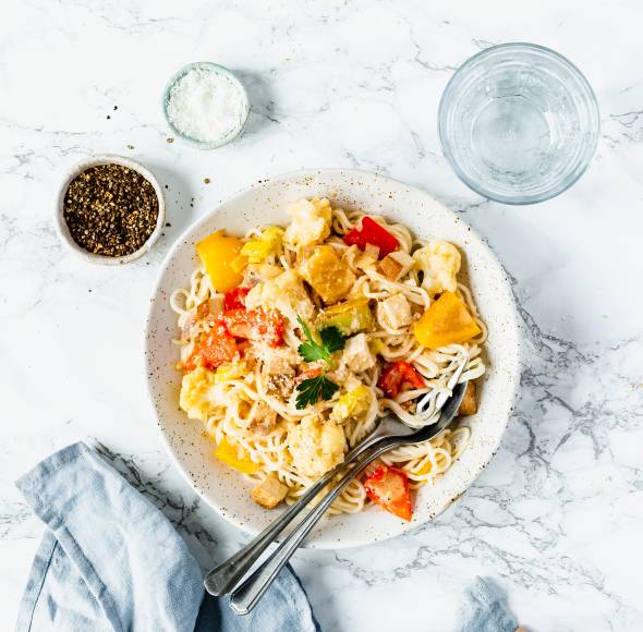 Kokoscurry mit Tofu