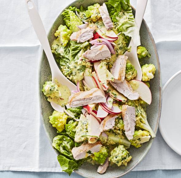 Lauwarmer Romanescosalat