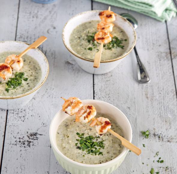 Leichte Kokossuppe mit Garnelen im Monsieur Cuisine | ZauberMix