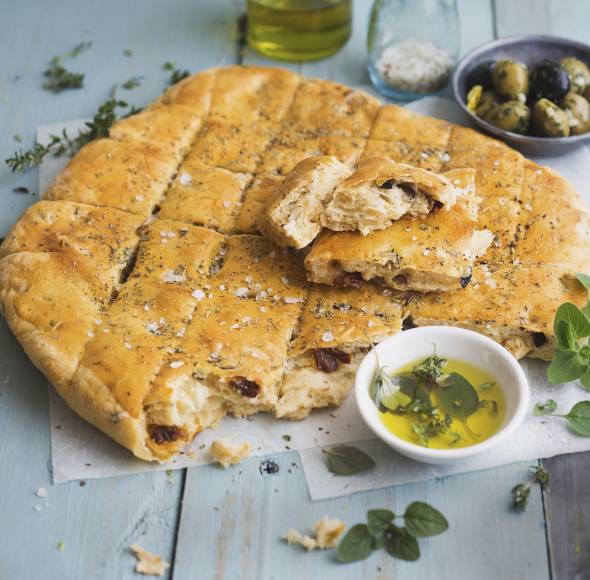 Mediterranes Fladenbrot