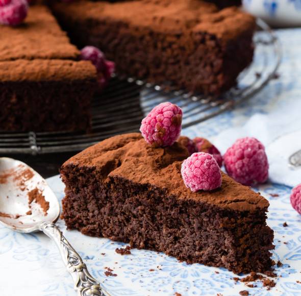 Mehlfreie Rote-Bete-Schoko-Tarte