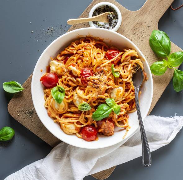 Spaghetti Tomate Mozzarella im Monsieur Cuisine | ZauberMix