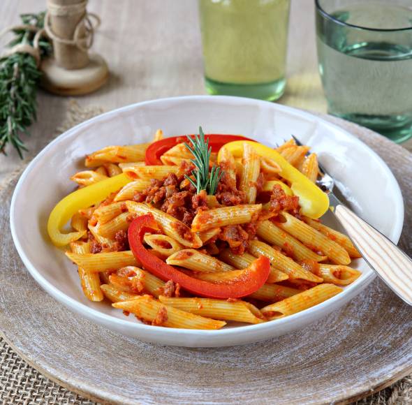 Pasta nach Paella-Art aus dem Monsieur Cuisine | ZauberMix Pasta nach Paella-Art aus dem Monsieur Cuisine | ZauberMix