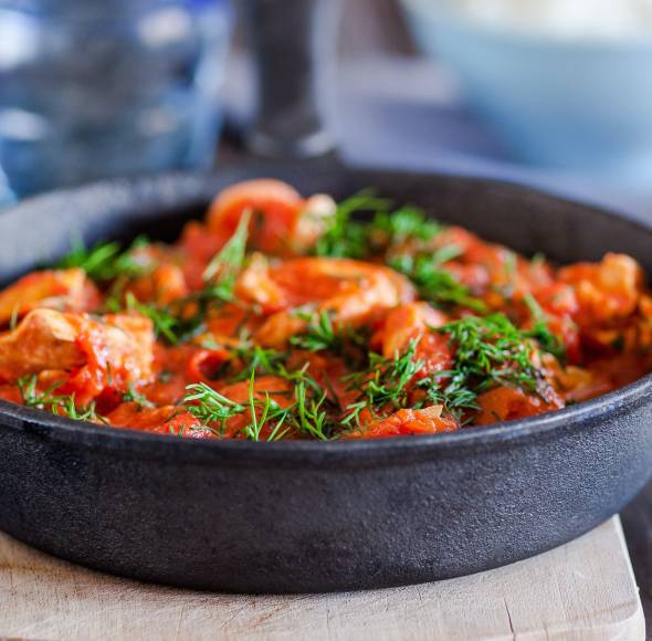 Paprika-Sahne-Hähnchen