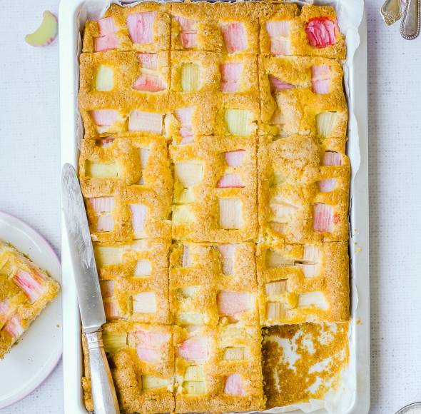 Rhabarberkuchen vom Blech