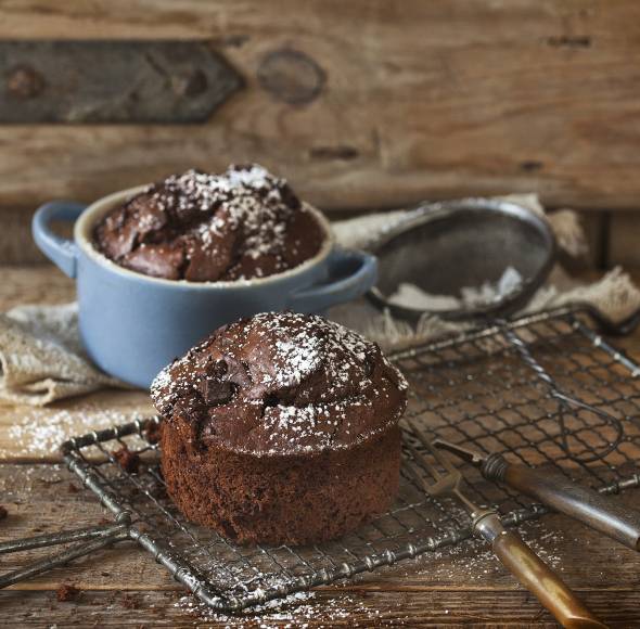 Schokoladenmuffins mit Kardamom