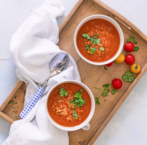 Tomatensuppe mit Feta aus dem Monsieur Cuisine | ZauberMix