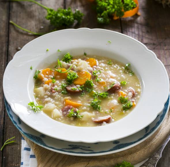 Graupentopf mit Pilzen im Monsieur Cuisine | ZauberMix Graupentopf mit Pilzen im Monsieur Cuisine | ZauberMix