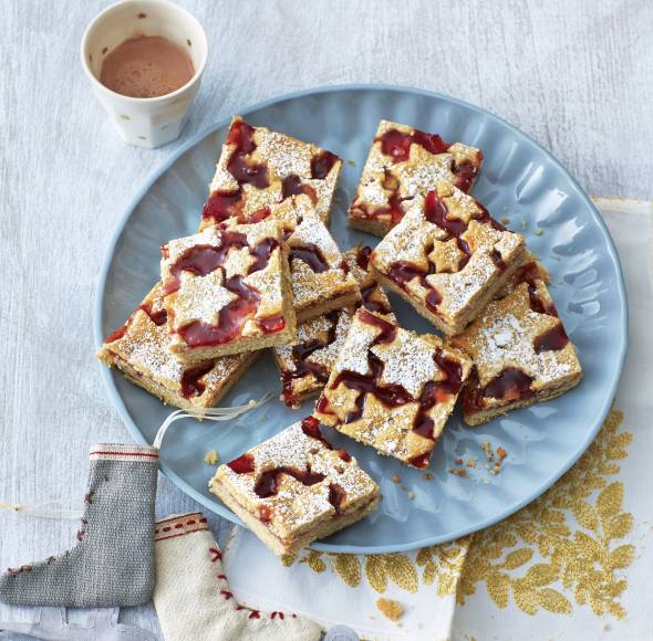 Linzer-Schnitten mit Johannisbeergelee