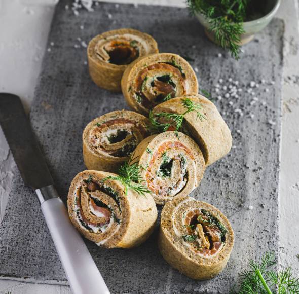 Frischkäse-Lachs-Röllchen | ZauberMix