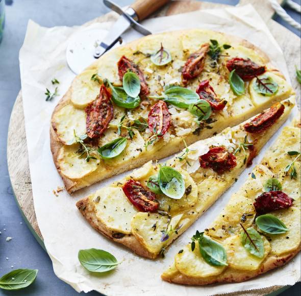 Pizza Bianca mit Kartoffeln