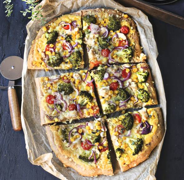 Pizza „Bunter Garten"