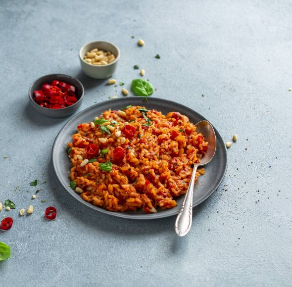 Tomaten-Kritharaki-&amp;quot;Risotto&amp;quot; im Monsieur Cuisine | ZauberMix