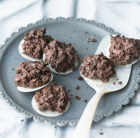 Schnelle Kakaomakronen