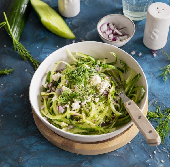 Gurkensalat mit Joghurtdressing mit dem Monsieur Cuisine | ZauberMix Gurkensalat mit Joghurtdressing mit dem Monsieur Cuisine | ZauberMix
