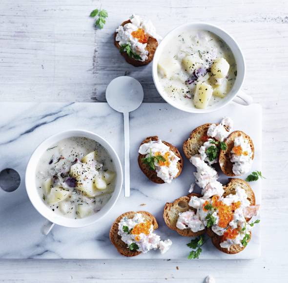 Kartoffel-Porree-Suppe mit Parmesan | ZauberMix Kartoffel-Porree-Suppe mit Parmesan | ZauberMix