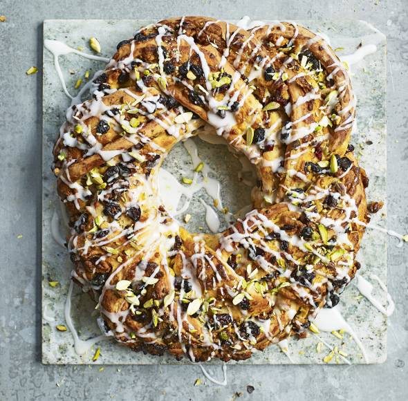 Stollenkranz mit Pistazien