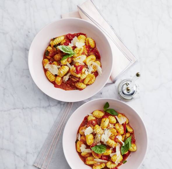 Gnocchi mit Pute in Kräuter-Senf-Sahne im Monsieur Cuisine | ZauberMix Gnocchi mit Pute in Kräuter-Senf-Sahne im Monsieur Cuisine | ZauberMix