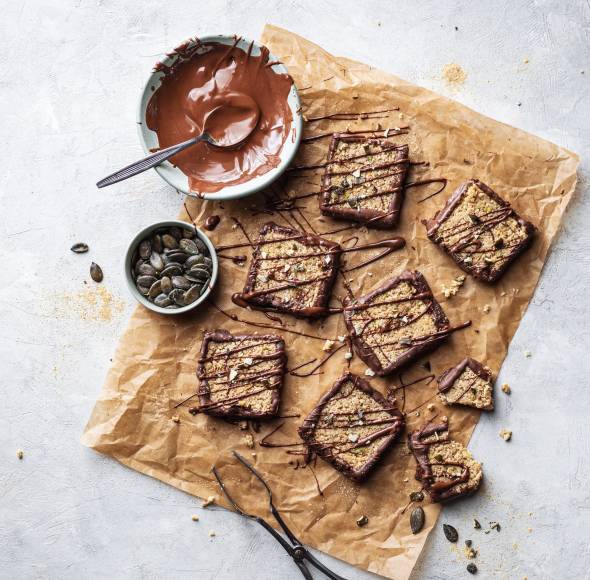 Zitronige No-bake Florentiner