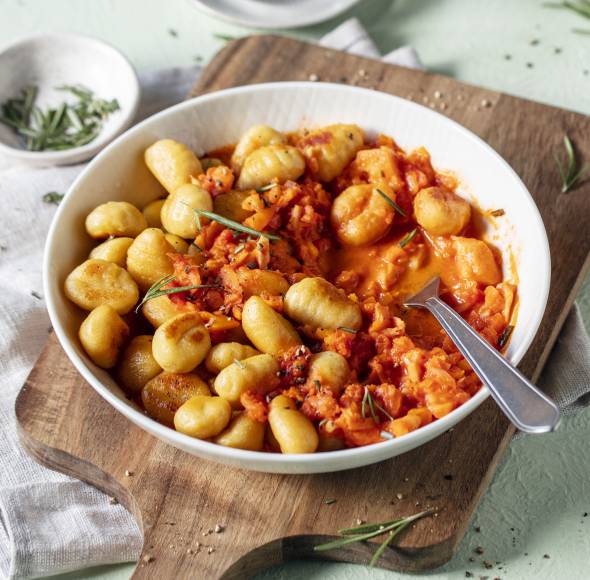 Gnocchi mit Gemüsesoße