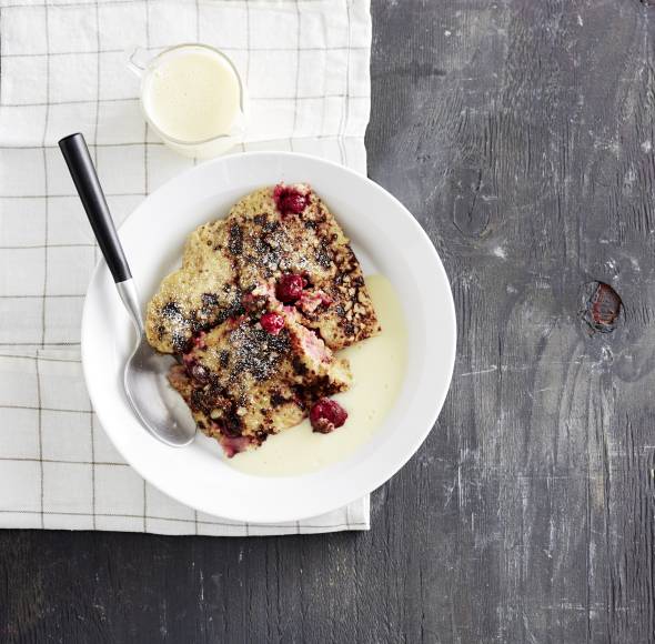 Kirschenmichel mit Vanillesauce