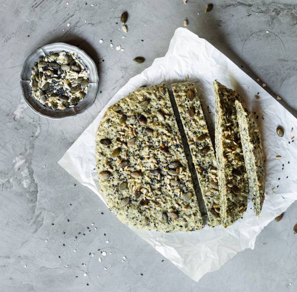 Körnerfladen vom Blech