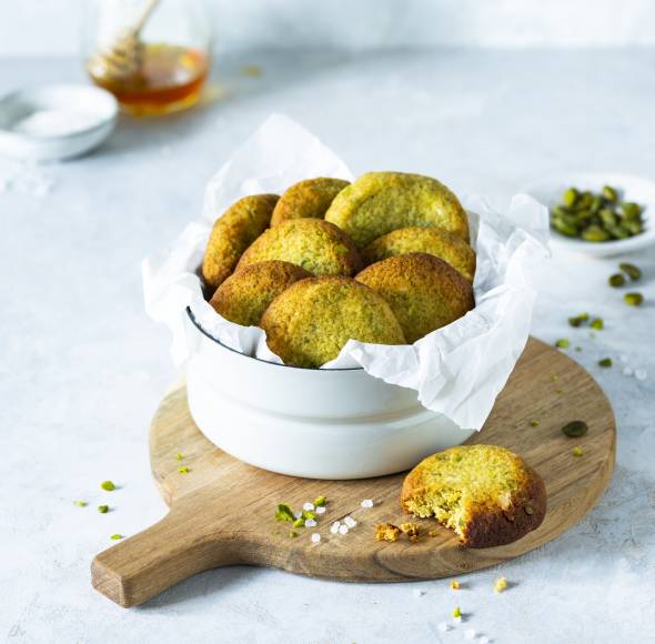 Salted Honey Pistacchio Cookies