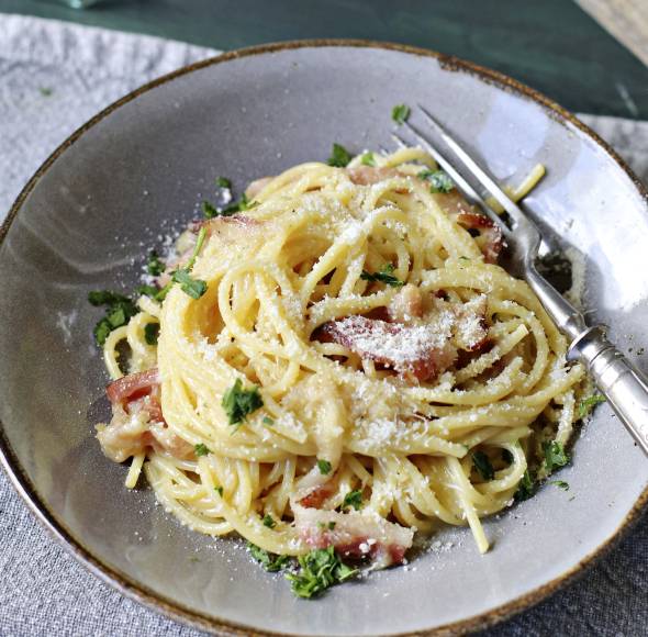 Spaghetti alla carbonara im Monsieur Cuisine | ZauberMix