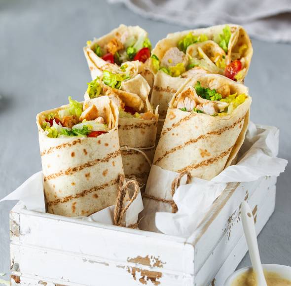 Caesar-Salad-Wraps