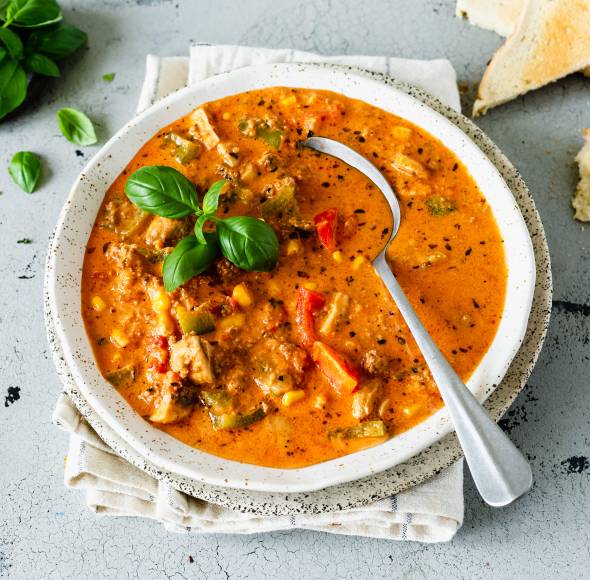 Die beste Pizzasuppe in 25 Minuten