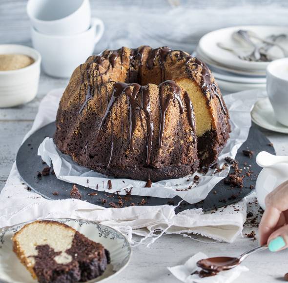 Marmorkuchen vom Blech | ZauberMix Marmorkuchen vom Blech | ZauberMix