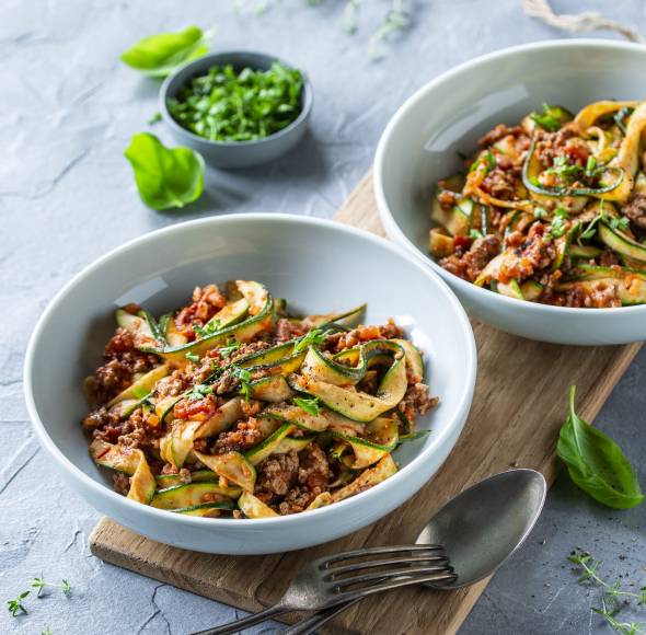 Zoodles mit Bolognese