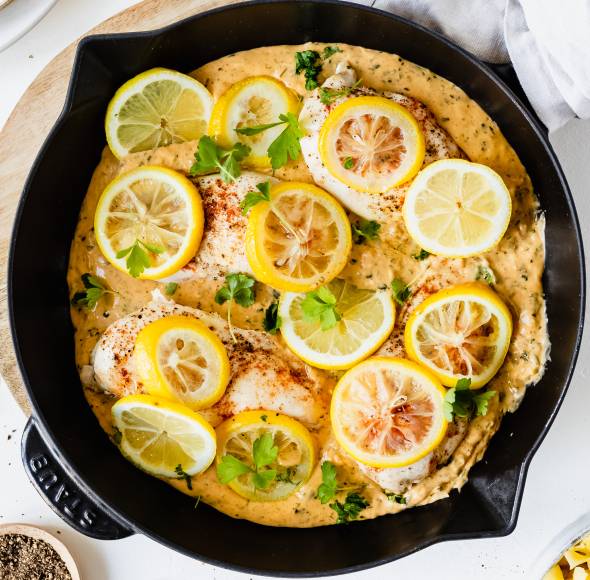 Zitronen-Knoblauch-Hähnchen