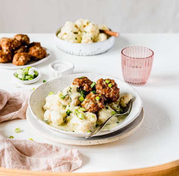 Bifteki-Frikadellen mit Frischkäse mit dem Monsieur Cuisine | ZauberMix Bifteki-Frikadellen mit Frischkäse mit dem Monsieur Cuisine | ZauberMix