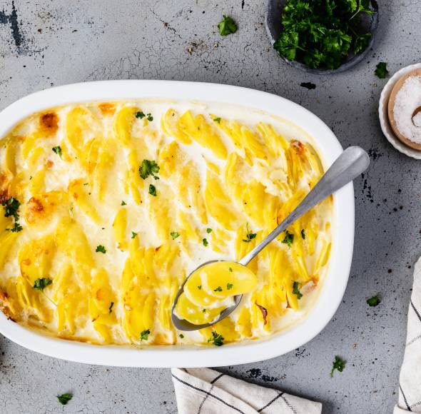 Klassisches Kartoffelgratin